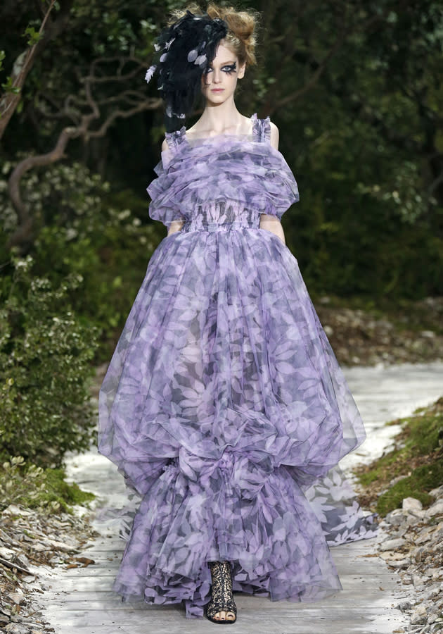 Chanel SS13: Dreamy, billowing gowns made for an altogether romantic look.