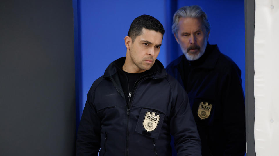 Wilmer Valderrama and Gary Cole in NCIS Season 21