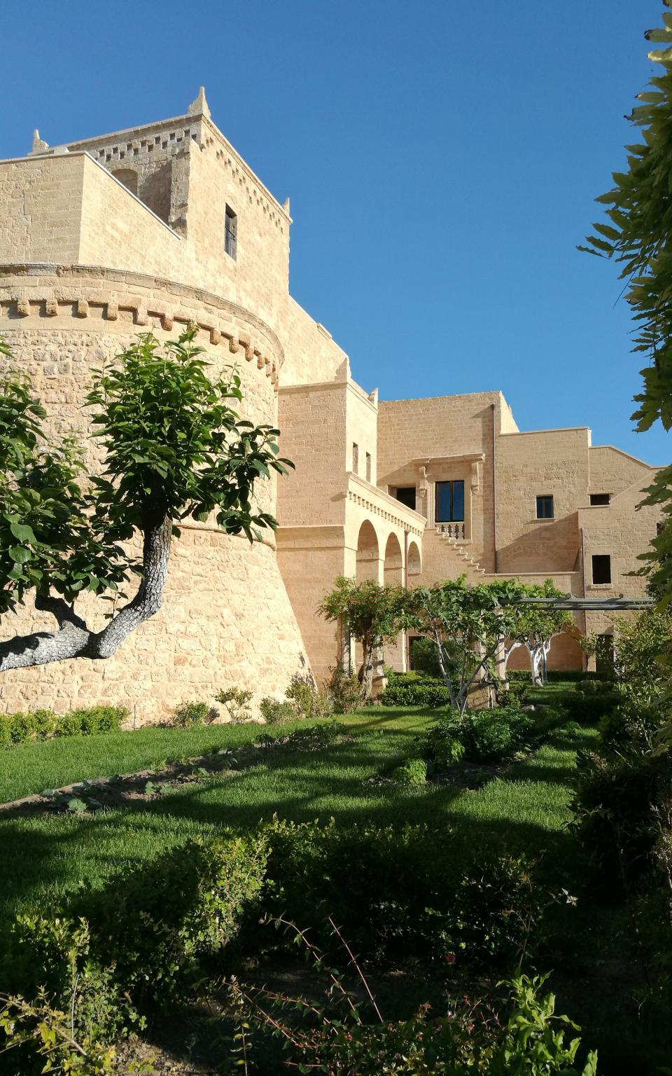 Castello di Ugento in southern Puglia, the historic monument that has been renovated to create a luxury hotel and the Puglia Culinary Centre