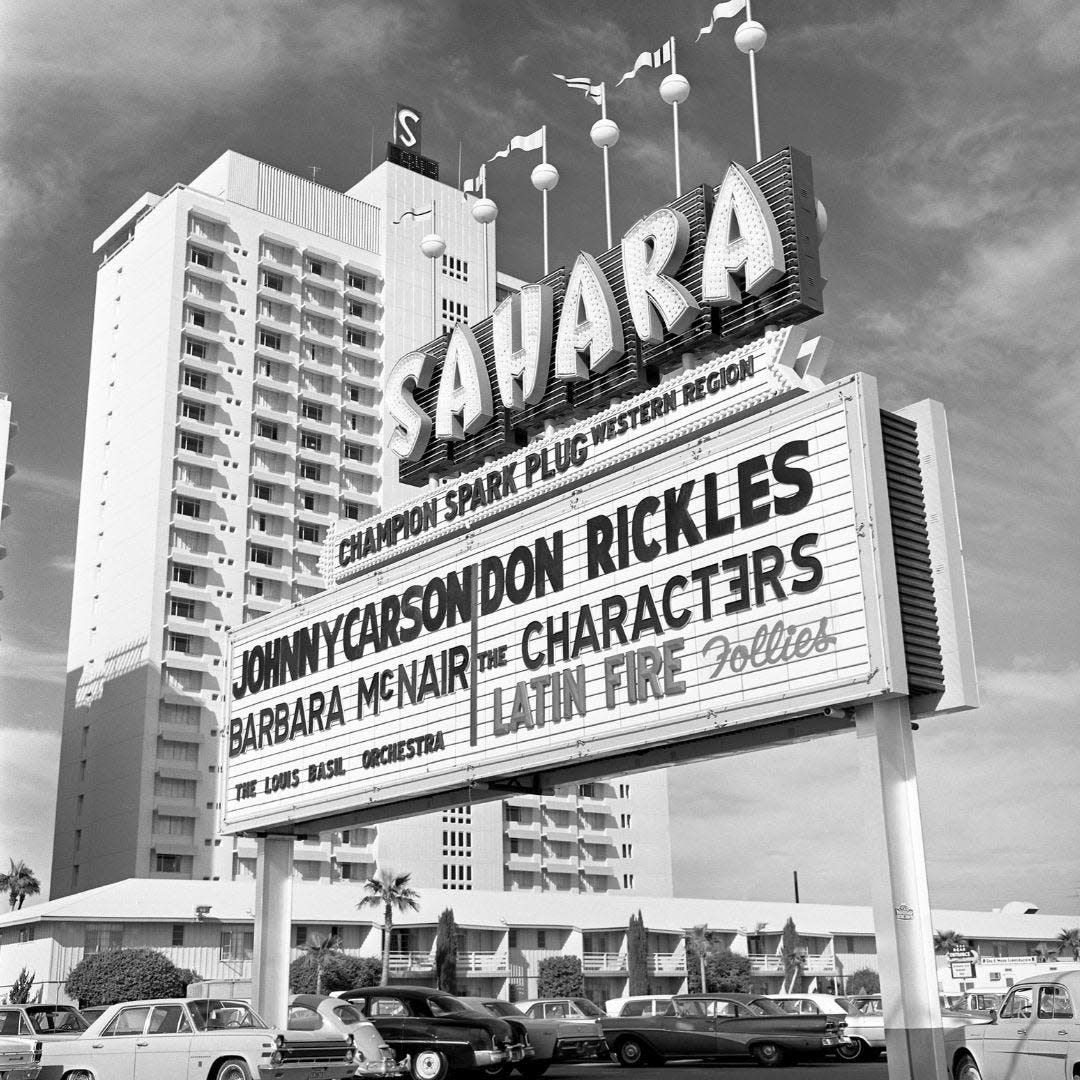 The Sahara hotel in Las Vegas.