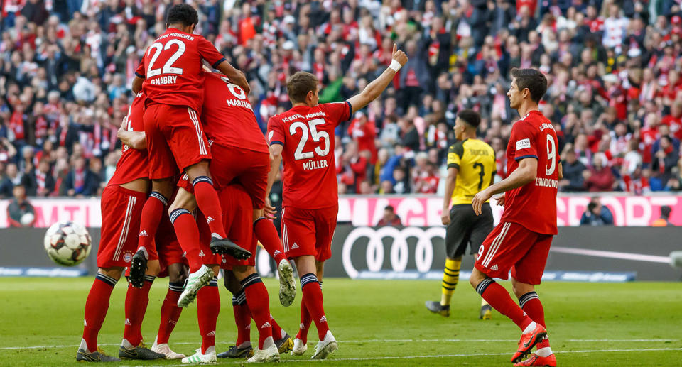 Der FC Bayern ist nach dem Kantersieg gegen den BVB neuer Tabellenführer. Bild: Getty Images