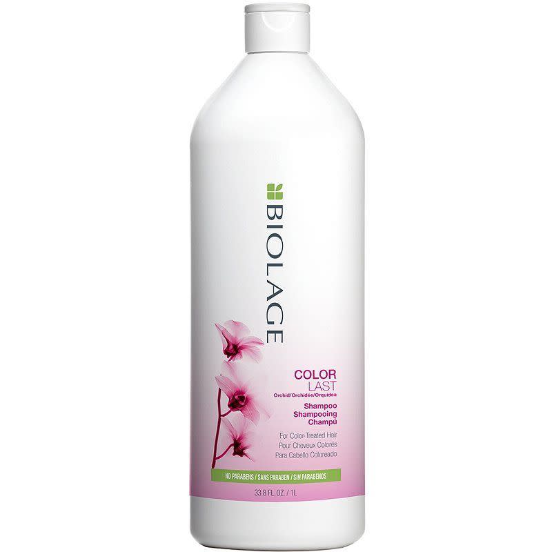 <p><strong>Biolage</strong></p><p>ulta.com</p><p><a href="https://go.redirectingat.com?id=74968X1596630&url=https%3A%2F%2Fwww.ulta.com%2Fp%2Fbiolage-colorlast-shampoo-xlsImpprod6490096&sref=https%3A%2F%2Fwww.elle.com%2Fbeauty%2Fg40382631%2Fulta-summer-of-hair-love-2022%2F" rel="nofollow noopener" target="_blank" data-ylk="slk:Shop Now;elm:context_link;itc:0;sec:content-canvas" class="link ">Shop Now</a></p><p><strong><del>$34</del> $27</strong><br></p><p>Coloring your hair, while extraordinarily fun, can sometimes leave your hair a bit damaged. There’s no better product to cure these hues than Biolage’s ColorLast shampoo. Keep the color, and not the damage, with the 33.8oz size, all at a great discount.</p>