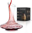 <p>Decanters are always an excellent gift for the wine lover — there's no such thing as having too many shapes or sizes. This one is hand-blown and has over 3,500 five-star reviews on Amazon. Its bulbous base fits a full bottle of wine, allowing the nose to open up as it reaches the widest part of the glass. And while the function (and price point) are great, the form matters as well; this one looks particularly elegant on display. </p> <p><strong>Buy It!</strong> Le Chateau Wine Decanter, $49; <a href="https://www.amazon.com/Wine-Decanter-Carafe-Glass-Breather/dp/B01AVTQ1D4?ots=1&&linkCode=ll1&tag=fwamzhthrsbestwinedecantersaschulman0921-20&linkId=242733a80cd8456ebd393d287c1ee60a&language=en_US&ref_=as_li_ss_tl" rel="sponsored noopener" target="_blank" data-ylk="slk:amazon.com;elm:context_link;itc:0;sec:content-canvas" class="link ">amazon.com </a></p>