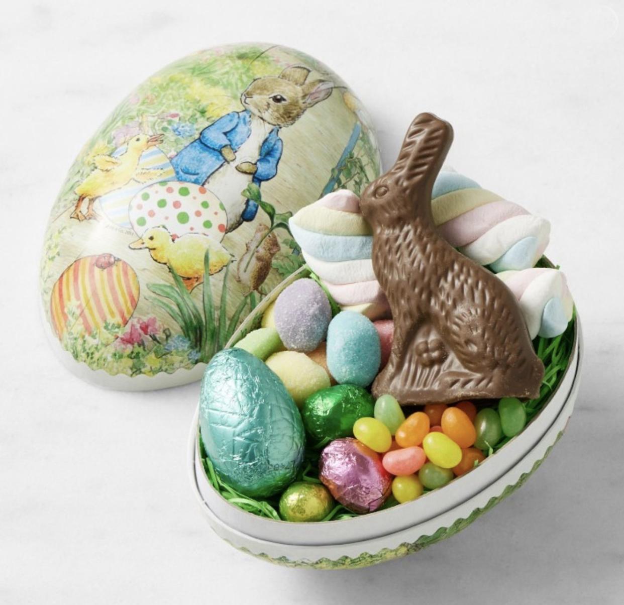 <p><a href="https://go.redirectingat.com?id=74968X1596630&url=https%3A%2F%2Fwww.williams-sonoma.com%2Fproducts%2Fpeter-rabbit-small-easter-mache-egg%2F%3F_br_psugg_q%3Dpeter%2Brabbit%2Begg&sref=https%3A%2F%2Fwww.thepioneerwoman.com%2Ffood-cooking%2Fg35431566%2Fbest-easter-candy%2F" rel="nofollow noopener" target="_blank" data-ylk="slk:Shop Now;elm:context_link;itc:0;sec:content-canvas" class="link rapid-noclick-resp">Shop Now</a></p><p>Peter Rabbit Small Easter Mâché Egg</p><p>Williams Sonoma</p><p>$29.95</p><span class="copyright">Williams Sonoma</span>
