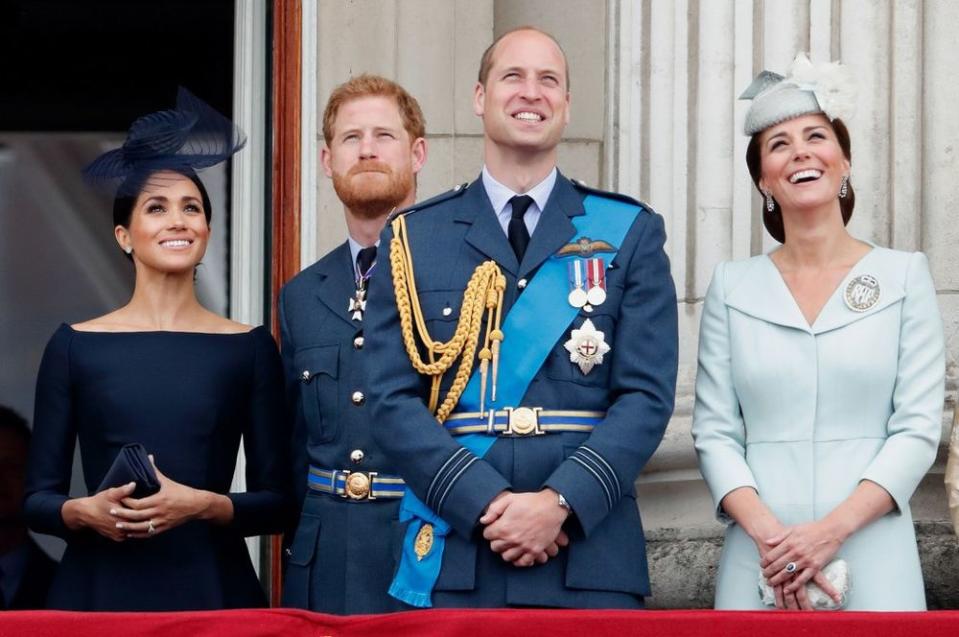 Meghan Markle, Prince Harry, Prince William and Kate Middleton | Max Mumby/Indigo/Getty