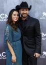 Musician Craig Campbell and his wife arrive at the 49th Annual Academy of Country Music Awards in Las Vegas, Nevada April 6, 2014. REUTERS/Steve Marcus (UNITED STATES - Tags: ENTERTAINMENT)(ACMARRIVALS)