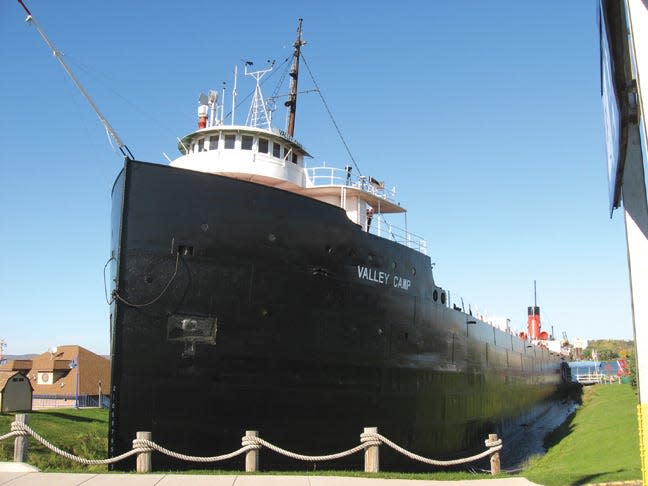 The Museum Ship Valley Camp is shown.