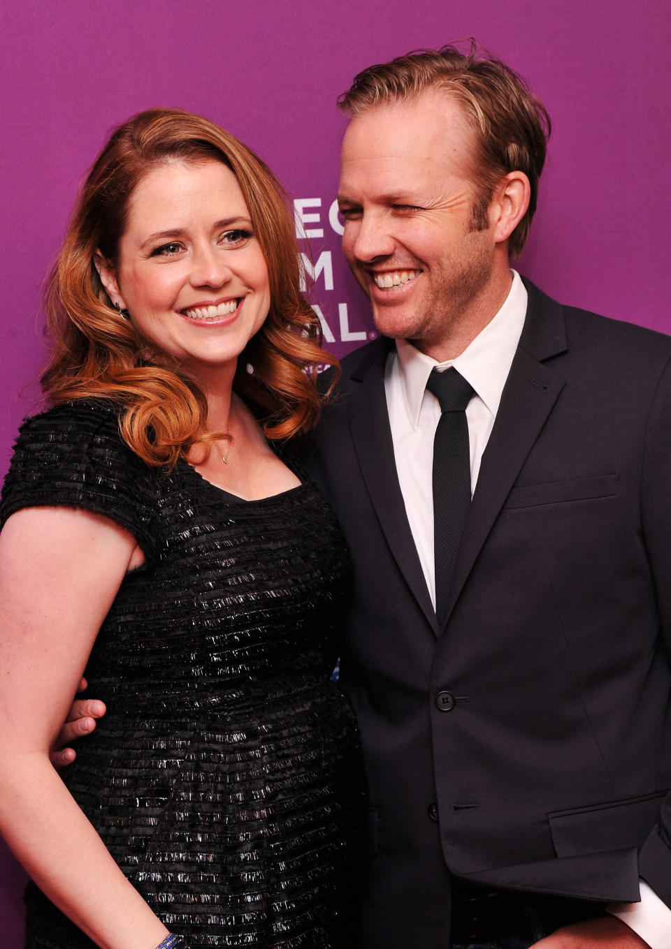 NEW YORK, NY - APRIL 23: Actress Jenna Fischer and director Lee Kirk attend "Giant Mechanical Man" Premiere during the 2012 Tribeca Film Festival at the School of Visual Arts Theater on April 23, 2012 in New York City. (Photo by Stephen Lovekin/Getty Images)