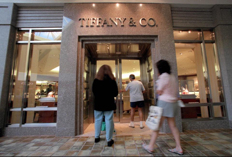 The facade of the new Tiffany's store in 1999 at Town Center Mall in Boca Raton.