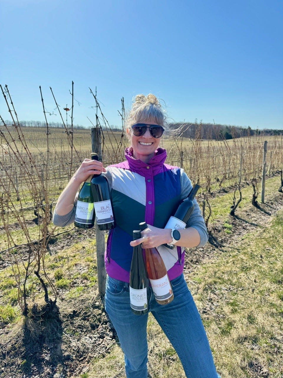 Executive Winemaker Kasey Wierzba of Suttons Bay's Shady Lane Cellars.