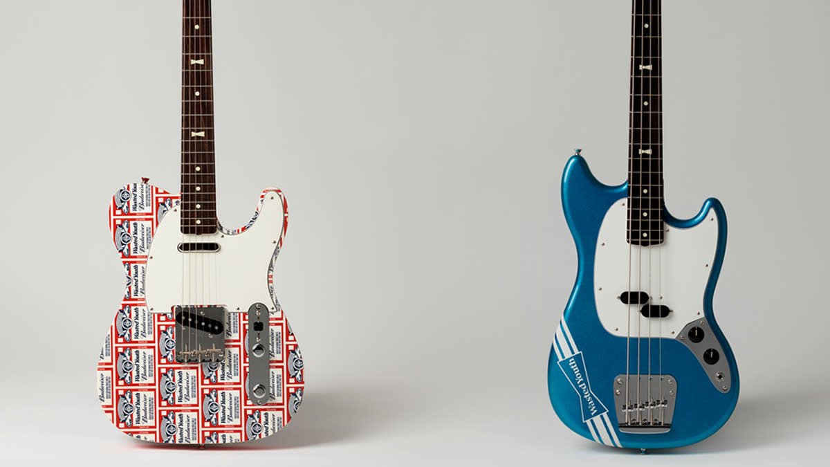  Fender Japan Wasted Youth Telecaster and Fender Japan Wasted Youth Mustang Bass. 