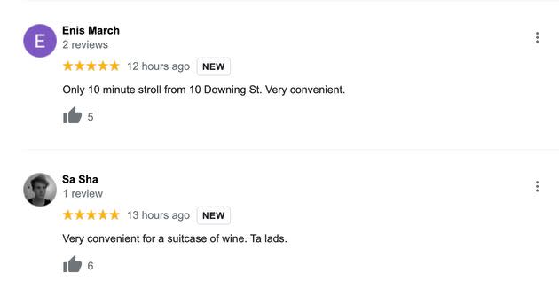 Newly added Google reviews for the Co-op on the Strand (Photo: Google reviews)