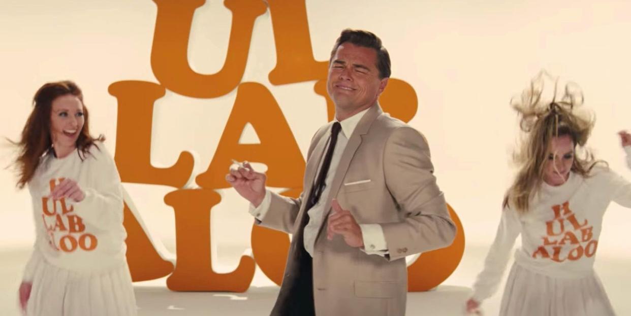 leonardo dicaprio dancing in once upon a time in hollywood