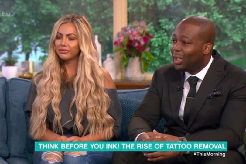 Dr Tijion Esho is seen on This Morning alongside Geordie Shore's Holly Hagan