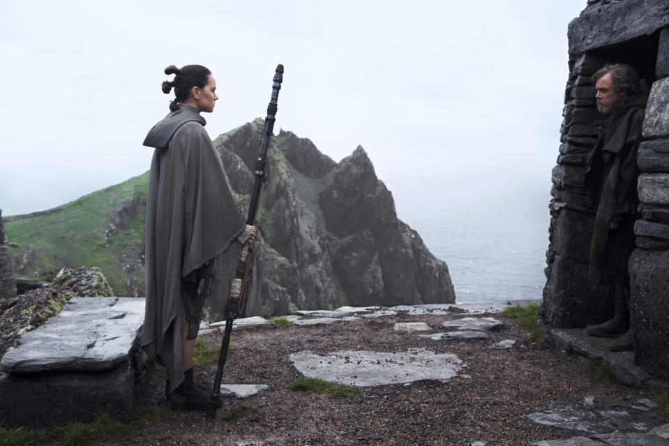 Rey and Luke on Ahch-To