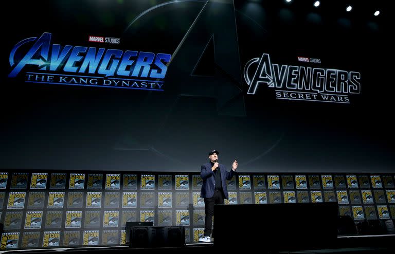 Kevin Feige, presidente de Marvel Studios, en la presentación de sus nuevas películas y series