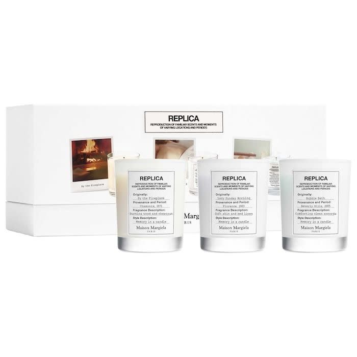 <p><a href="https://go.redirectingat.com?id=74968X1596630&url=https%3A%2F%2Fwww.sephora.com%2Fproduct%2Freplica-candle-set-P501359&sref=https%3A%2F%2Fwww.harpersbazaar.com%2Fbeauty%2Fhealth%2Fg13597115%2Fbest-christmas-holiday-candles-gifts%2F" rel="nofollow noopener" target="_blank" data-ylk="slk:Shop Now;elm:context_link;itc:0;sec:content-canvas" class="link ">Shop Now</a></p><p>Replica Candle Set</p><p>sephora.com</p><p>$85.00</p><span class="copyright">Sephora</span>