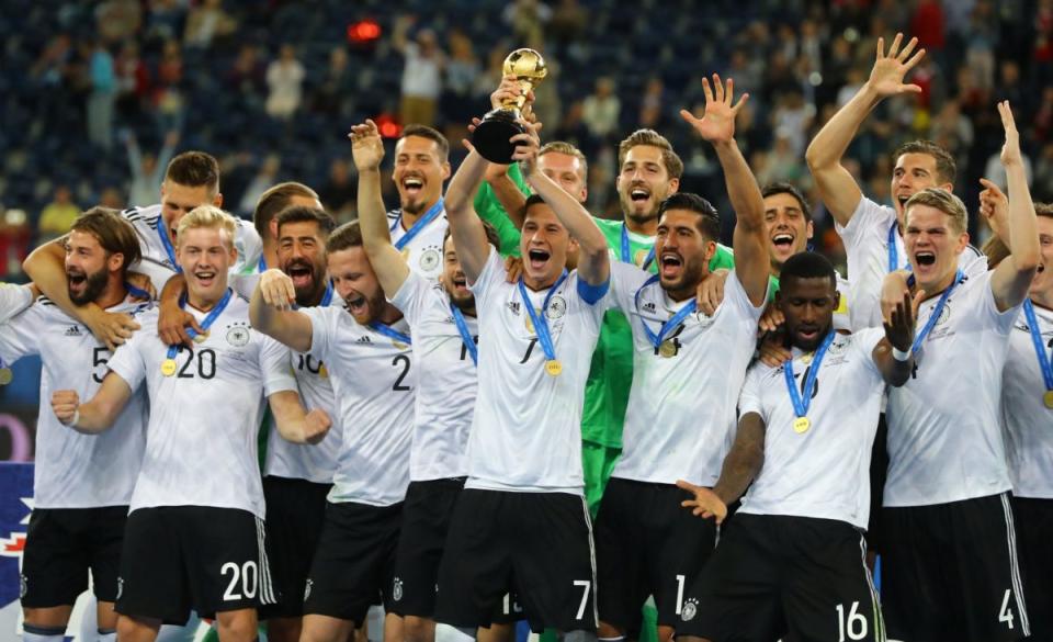 The Confederations Cup is a warm-up for the World Cup, and Germany might well win that, too. (Reuters)