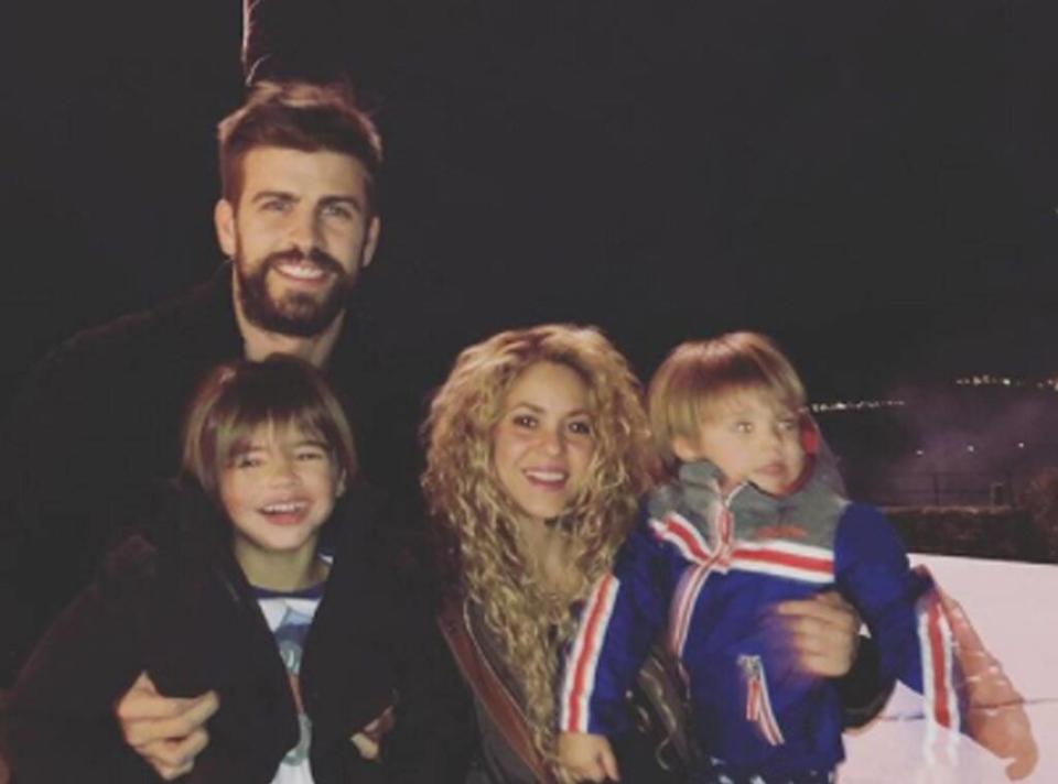 Shakira, Milan Piqué, Sasha Piqué, Gerard Piqué