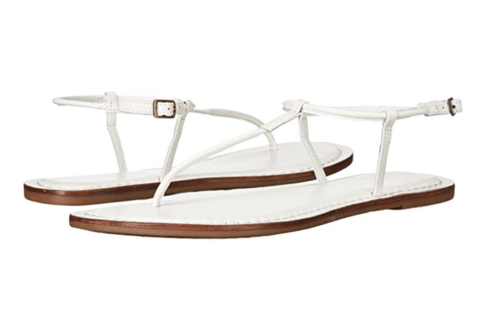 Bernardo, white sandals