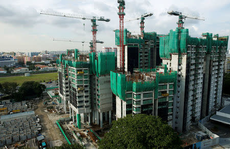 A general view of a construction site where locally transmitted Zika cases were first discovered in Singapore August 31, 2016. REUTERS/Edgar Su