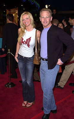 Nikki Schieler and Ian Ziering at the LA premiere for Columbia's Tomcats