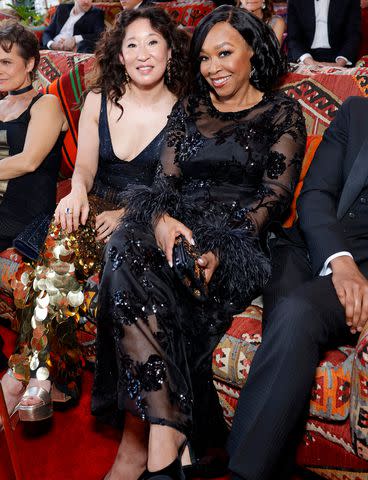 <p>Stefanie Keenan/VF24/WireImage</p> Sandra Oh and Shonda Rhimes