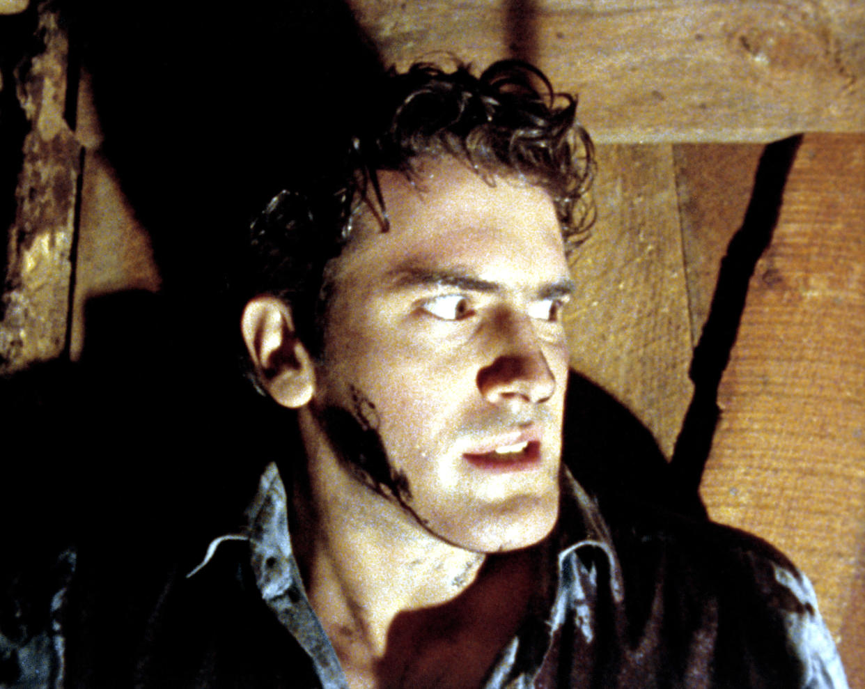 Bruce Campbell made his feature film debut in Sam Raimi's 1981 horror classic, The Evil Dead, which celebrates its 40th anniversary this year. (Photo: New Line/Courtesy Everett Collection)