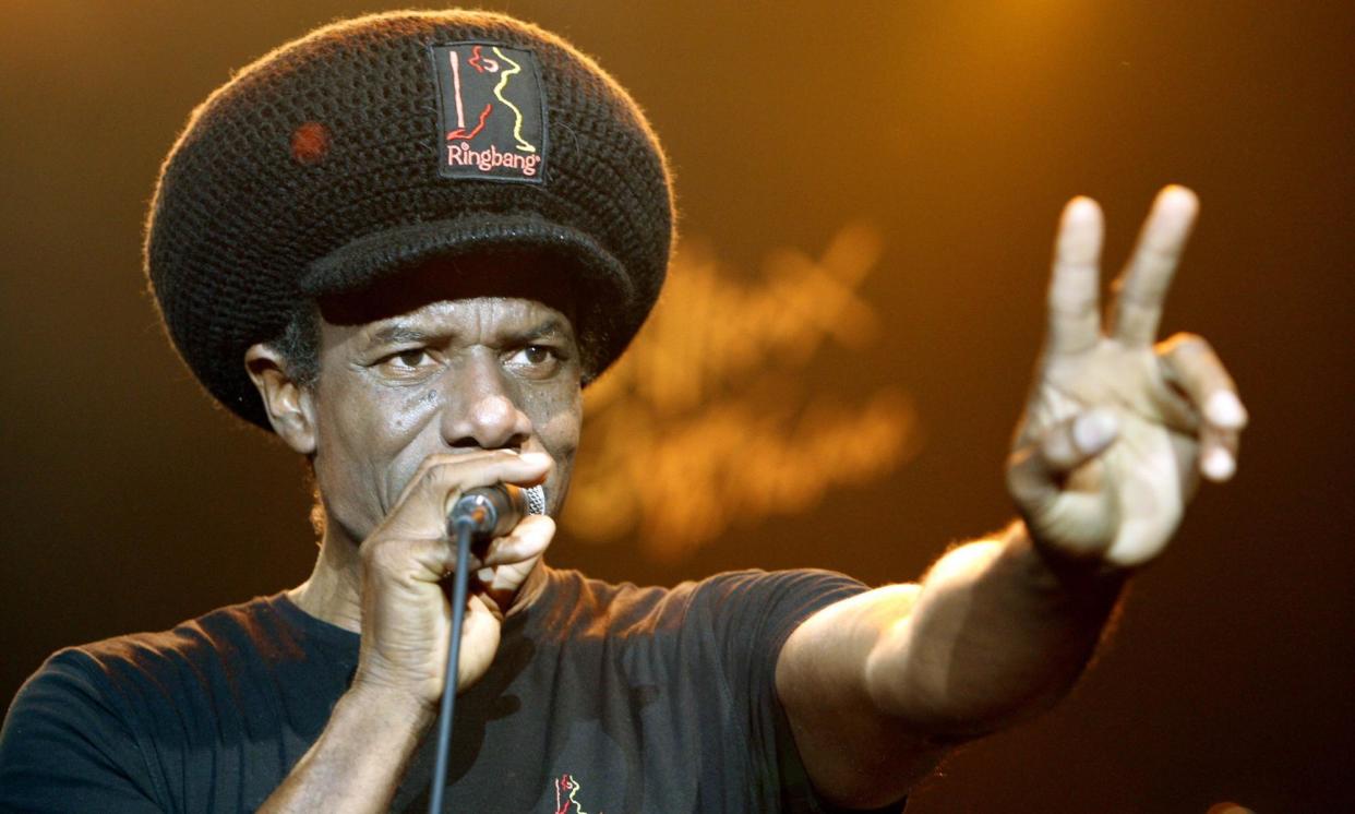 <span>Eddy Grant performing in Montreux, Switzerland, in 2008.</span><span>Photograph: Jean-Christophe Bott/AP</span>