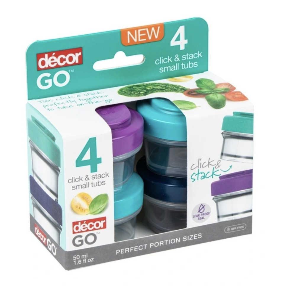  Decor Go Snack Tubs are now $4.47 for a 4 pack, reduced from $8.95. 