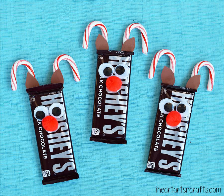 Candy Cane Chocolate Bars