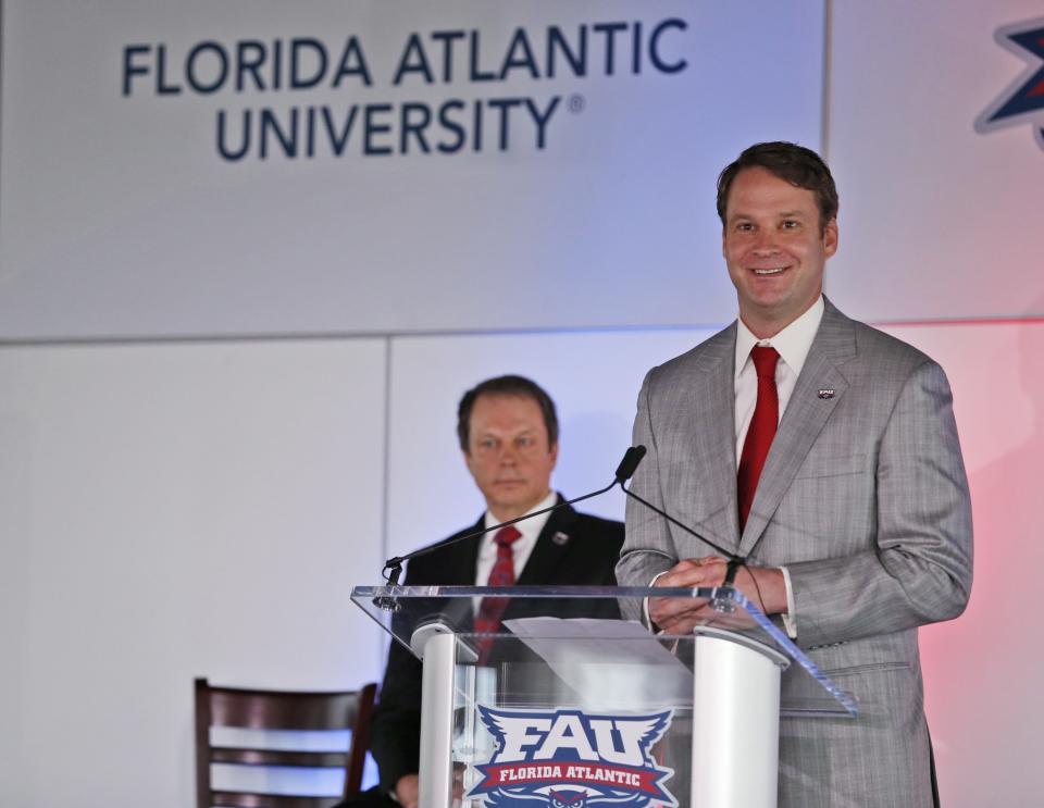 New FAU coach Lane Kiffin has already snagged his first recruit. (AP)