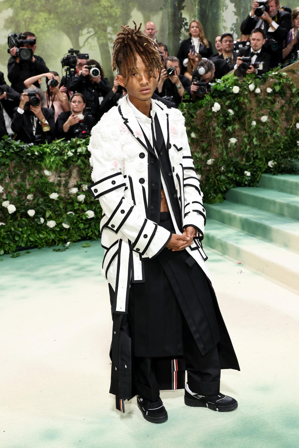 Jaden Smith Arrives in New Balance MSFTSrep 0.01 Shoes for 2024 Met Gala