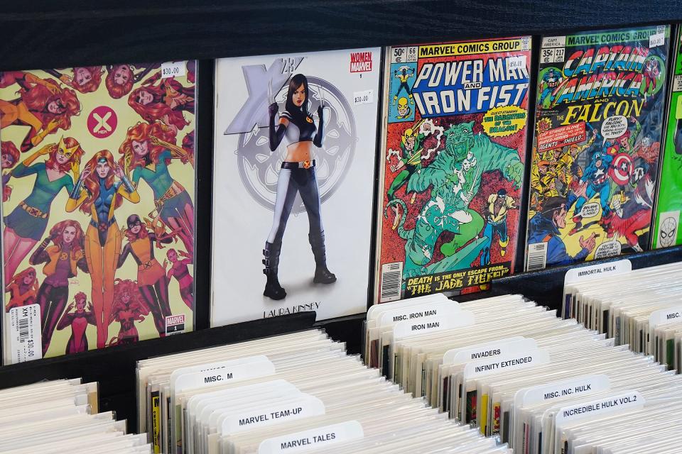 Marvel Comic books are available at Miller's Comics, Cards, Collectables, and Toys at 62 Lafayette Road in North Hampton.