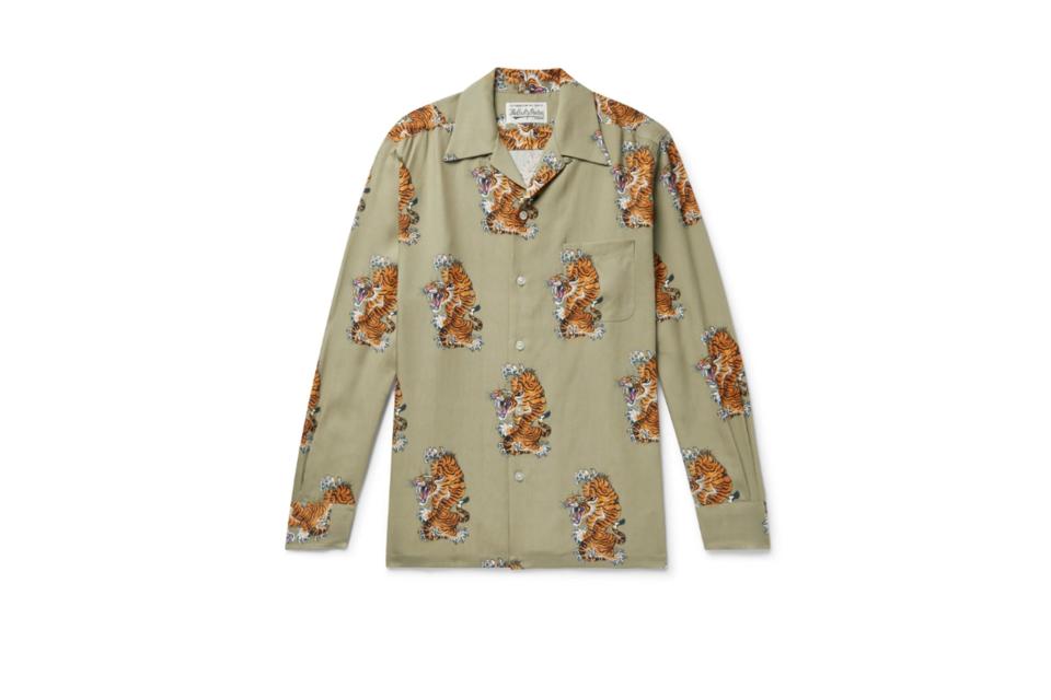 Wacko Maria x Tim Lehi printed camp-collar shirt