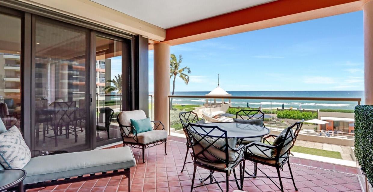 The highest-dollar condominium sale in Palm Beach during the off-season involved Unit S-45, a beachfront apartment in the South Building at 2 N. Breakers Row, which sold in September with a pool cabana for a recorded $10.4 million.