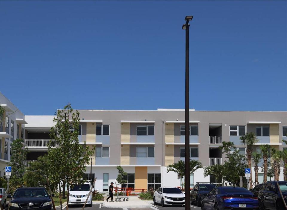 Residents with mental health disabilities have a new place to call home at Foot Print to Success Clubhouse as the facility opens to receive residents on Thursday, June 6, 2024, in Pembroke Pines, Florida.