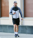 <p>Derek Hough steps out in athletic apparel to pick up lunch on Dec. 28 in L.A. </p>