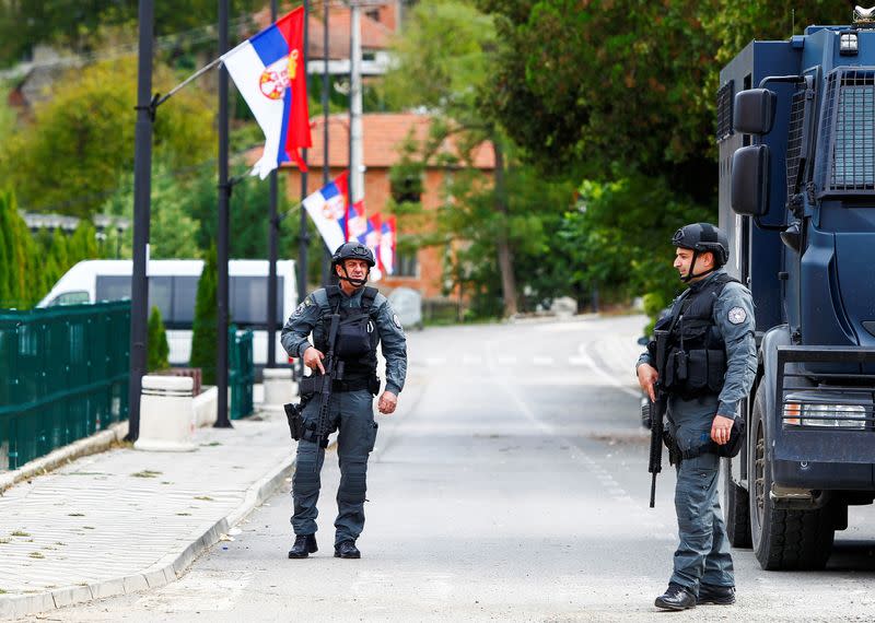 Aftermath of shooting incident in Kosovo