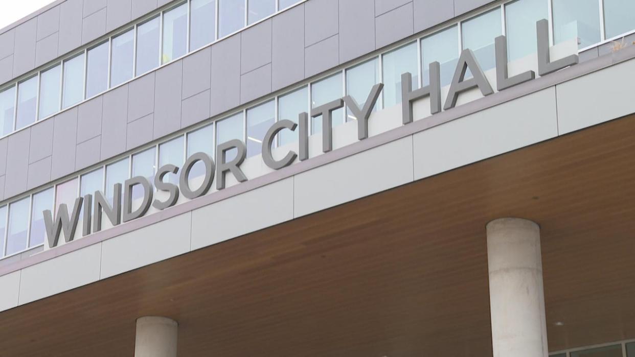 Windsor city hall is pictured in a 2023 file photo. (Jennifer La Grassa/CBC - image credit)