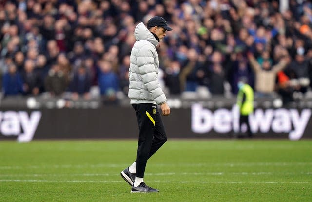 Thomas Tuchel walks off the pitch