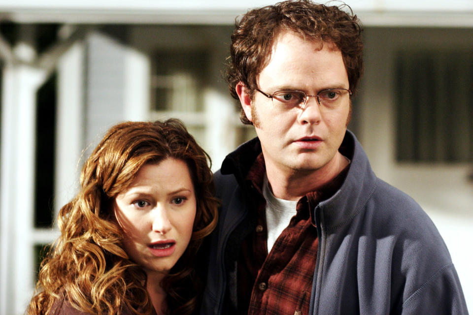 Kathryn Hahn and Rainn Wilson in the last mimzy