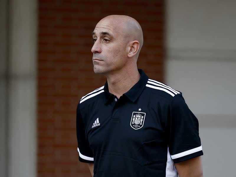 FIFA Women's World Cup Australia and New Zealand 2023 - Spain's Prime Minister Pedro Sanchez receive the World Cup champions