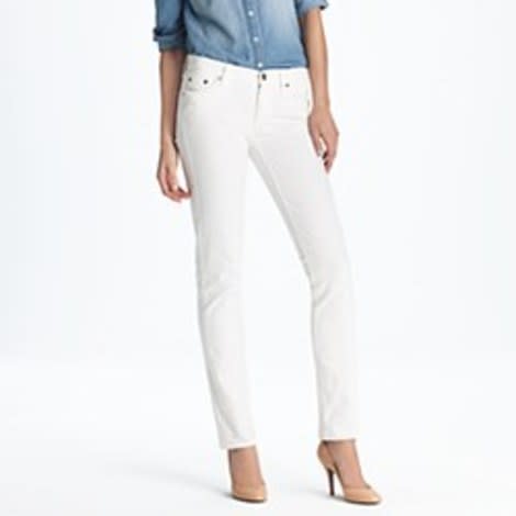 White Straight-Cut Jeans from J. Crew 