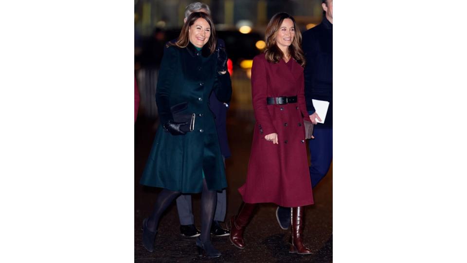 Carole Middleton and Pippa Middleton attend the 'Together at Christmas' Carol Service at Westminster Abbey in December 2022