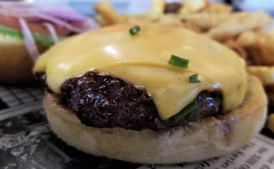 Bortell's Lounge on Anna Maria Island serves an exceptional burger called "The Beef."