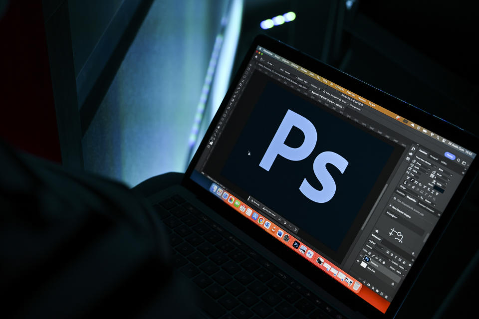 ANKARA, TURKIYE - DECEMBER 29: In this photo illustration, logo of 'Adobe Photoshop' is displayed on computer screen in Ankara, Turkiye on December 29, 2023. (Photo by Ahmet Okur/Anadolu via Getty Images)