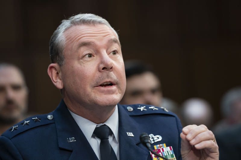 Director of the Defense Intelligence Agency Jeffrey Kruse testifies during a Senate Intelligence Committee hearing Monday to "examine worldwide threats" at the U.S. Capitol in Washington, D.C. Photo by Bonnie Cash/UPI