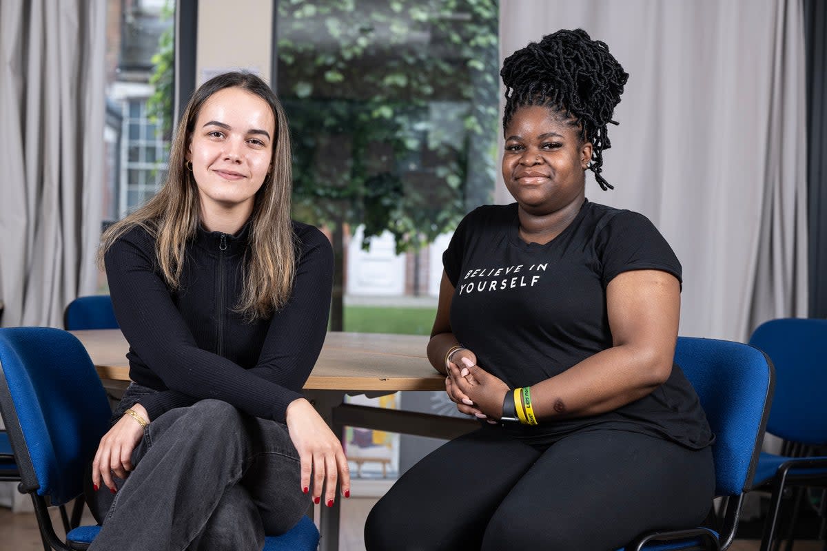 Talia Kensit, founder and CEO of Youth Realities (left), with Nekhena Mullin, creative activities lead (Daniel Hambury/Stella Pictures Ltd)