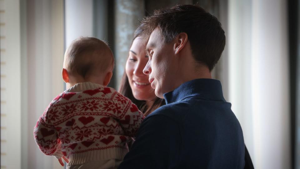 Louis and Marie Ducruet with their baby daughter Victoire